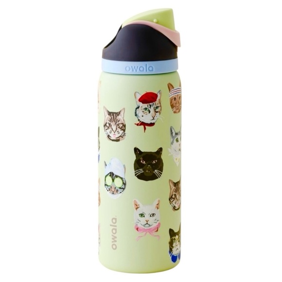 Owala Other - Owala UO Exclusive FreeSip 32 oz
Water Bottle Cat Collage NWT 🐈